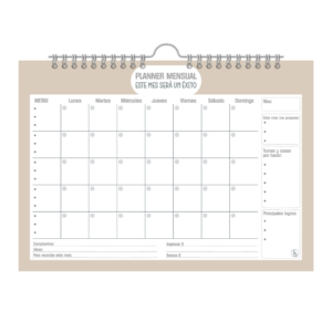PLANNER MENSUAL 2027 RY OFFICE A3 PERCHITA "BEIGE"