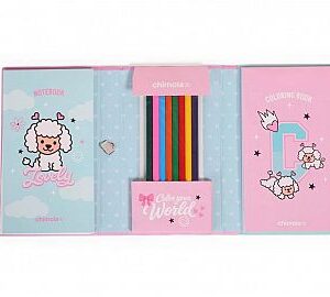 LIBRETA PARA COLOREAR POODLE A5 + LAPICES DE REGALO (ST151)