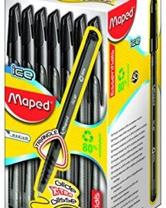 BOLIGRAFO MAPED GREEN ICE ESSENTIALS X 50u V/COLORES(224430)