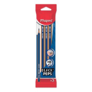 LAPIZ GRAFITO MAPED BLACK PEPS NAVY HB X3U (851815)