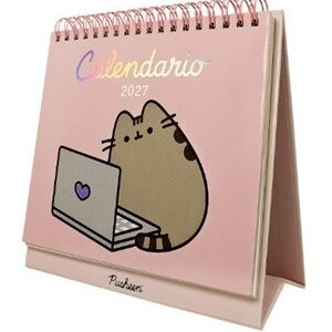CALENDARIO ESCRITORIO MOOVING 2027 PUSHEEN 16.5 X 16 CM. (1421207)