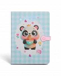 LIBRETA CHIMOLA PASTEL PANDA A5 128 HJS (ST206)