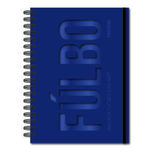 AGENDA RY 2027 KIRICOCHO "FÚLBO AZUL" DÍA POR PÁGINA 15X21