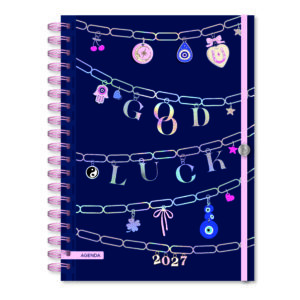 AGENDA RY 2027 UNIVERSO "GOOD LUCK" DOS DÍAS POR PÁGINA 15X21