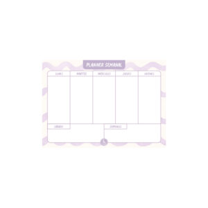 PLANNER SEMANAL 2027 RY A5 CON TAPA LINEA MIX "ONDAS"