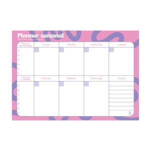 PLANNER SEMANAL 2027 RY A4 LINEA MIX "ONDAS"