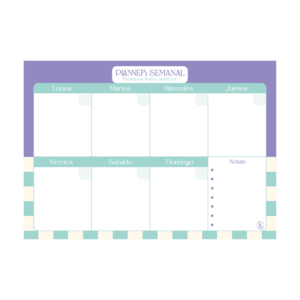 PLANNER SEMANAL 2027 RY A4 LINEA MIX "RAYAS"