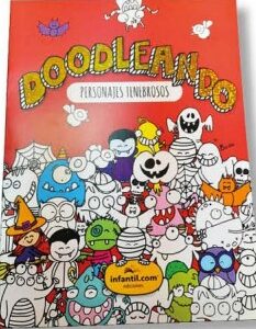 LIBRO COLECCIÓN DOODLEANDO - PERSONAJES TENEBROSOS EDICIONES INFANTIL  (744-9)