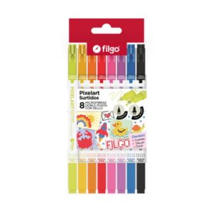 MICROFIBRA FILGO PIXELART DOBLE PUNTA C/SELLO X8U (PXLART-E8-SUR)