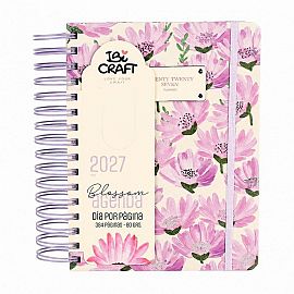 AGENDA IBI CRAFT DIARIA 384 HOJAS 15X21CM BLOSSOM (115355)