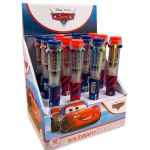 BOLIGRAFO EZCO 10 EN 1 CARS X12U C/U.
