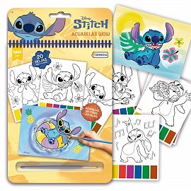ACUARELAS WOW TAPIMOVIL + LIBRO PARA COLOREAR STITCH.