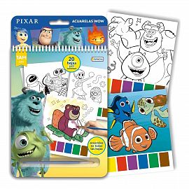 ACUARELAS WOW TAPIMOVIL + LIBRO PARA COLOREAR DISNEY.