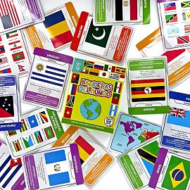 CARTAS EDUCATIVAS BARCO DE PAPEL BANDERAS DEL MUNDO (0786071077584)(0786071077478)