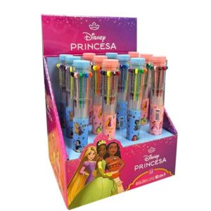 BOLIGRAFO EZCO 10 EN 1 PRINCESAS X12U C/U.