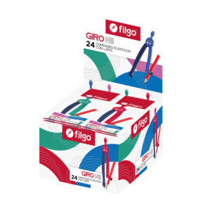 COMPAS PLASTICO FILGO GIRO C/LAPIZ X24U C/U (COMGIROHB-C24)