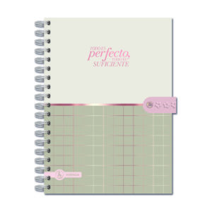 AGENDA RY 2027 MOTIVACIÓN CREATIVA "PERFECTO" 2 DÍAS POR PÁGINA 15X21