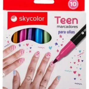 MARCADOR SKYCOLOR TEEN P/UÑAS X10U (JJ205623-U)