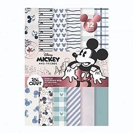 PAPEL P/SCARP IBI CRAFT MICKEY Y FRIENDS A5 180GR X12 HJS (600839)