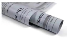 PAPEL COREANO IBI CRAFT 57X57 CM GRIS + TEXTO NEGEO X20U C/U (647006)