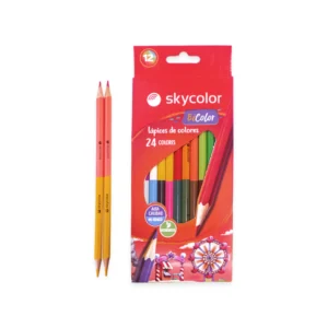 LAPIZ SKYCOLOR x 12 LARGOS BICOLOR x 24 COLORES SURTIDOS