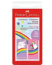 GOMA DE BORRAR FABER UNICORNIO BLISTER X2U (210522)