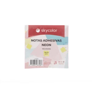 NOTA ADHESIVA SKYCOLOR 76x76mm x 70gs x 100 hjs. ROSA FLUO