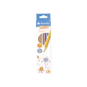 LAPIZ SKYCOLOR x 6 LARGOS METALIZADO