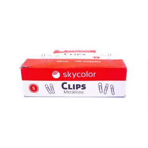 BROCHE SKYCOLOR CLIP METALICO N° 5 x 100 unid. (42 mm)