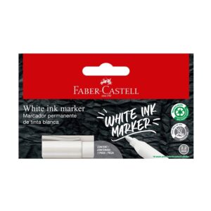 MARCADOR FABER PERMANENTE BLANCO X1U (452101)