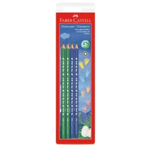 LAPICES NEGRO GRAFITO FABER DINOSAURIO X4U (210521)