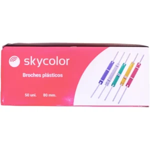 BROCHE NEPACO SKYCOLOR PLASTICO x 80 mm x 50 unid.