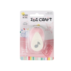 PERFORADORA ARTISTICA IBI CRAFT NOTA MUSICAL 17MM CORTE 1.6CM (655019)