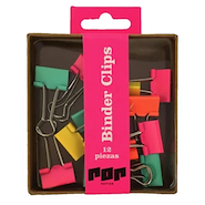 BINDER CLIP HEFTER POP X 12U