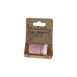WASHI TAPE IBI CRAFT PINK BOX 3U DE 5MTS (55794)