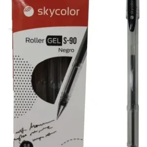 LAPICERA ROLLER GEL SKYCOLOR S-90 X12U NEGRA
