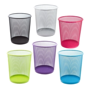 CESTO PAPELERO IBI CRAFT METALICO VERDE 26.5 X 28CM (990042)