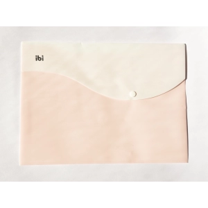 SOBRE PLASTICO IBI CRAFT C/BOTON ESQUELA PASTEL ROSA X12U C/U (76794)