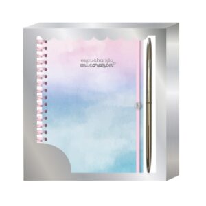 SUPER SET AGENDA RY ACUARELA "CORAZÓN" 2027 + BOLIGRAFO