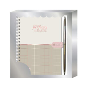 SUPER SET AGENDA RY MOTIVACIÓN CREATIVA "PERFECTO" 2027 + BOLIGRAFO