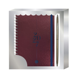 SUPER SET AGENDA RY PREMIUM "BORDO" 2027 + BOLIGRAFO
